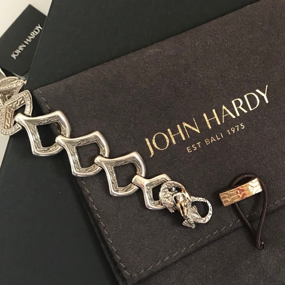 John Hardy Jewelry - JOHN HARDY Legend Naga Diamond Link Bracelet
